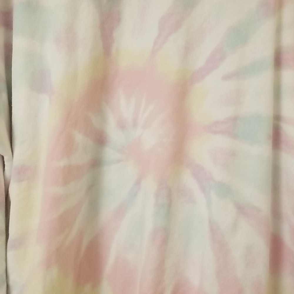 EUC Pastel Star Burst Swirl TieDye Kangaroo Hoodie - Picture 7 of 8